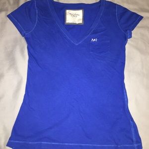Royal blue short sleeve shirt from Abercrombie